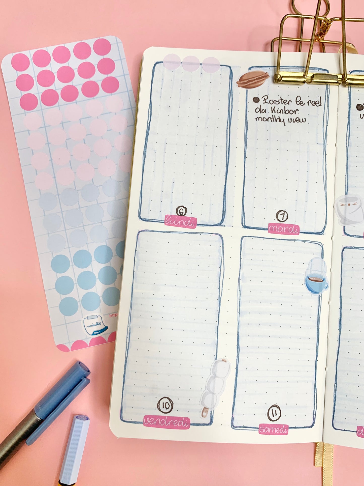 Feuille d’autocollants / stickers ronds « It’s marshy hot » ( bullet ,journaling , déco , scrap , …etc)