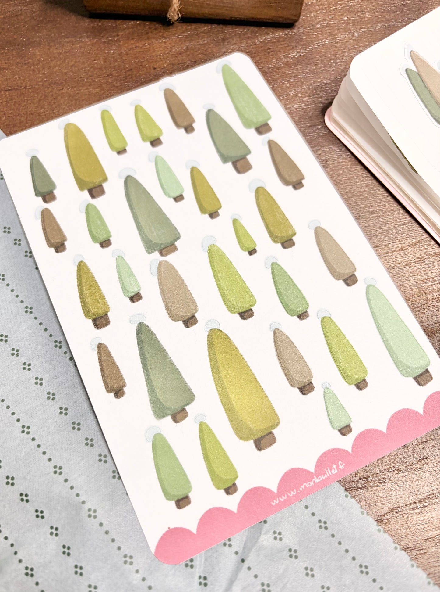 Feuille d’autocollants / stickers mat « Ski » ( bullet ,journaling , déco , scrap , …etc)