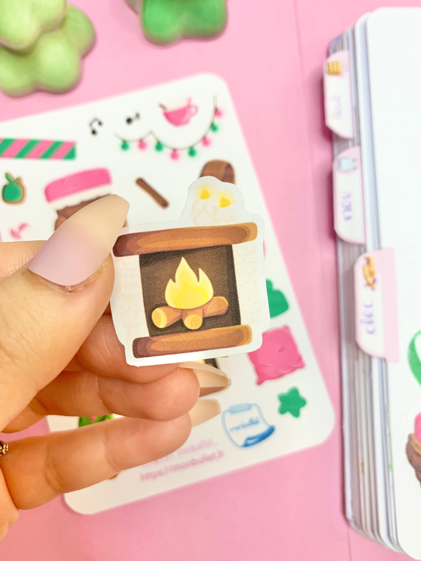 Feuille d’autocollants / stickers mat Git’s dailie( bullet ,journaling , déco , scrap , …etc)