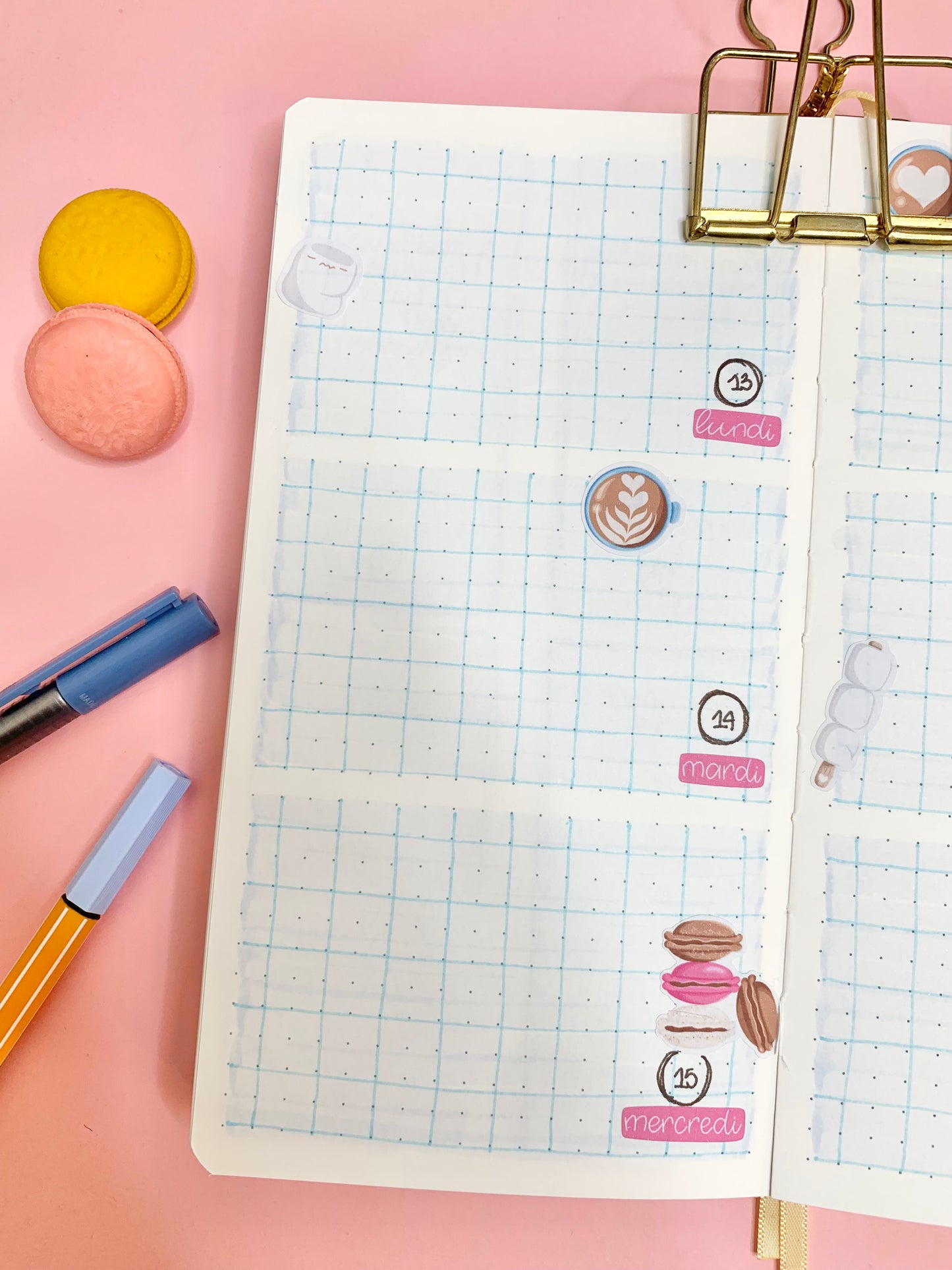 Feuille d’autocollants / stickers mat « It’s marshy hot » ( bullet ,journaling , déco , scrap , …etc)