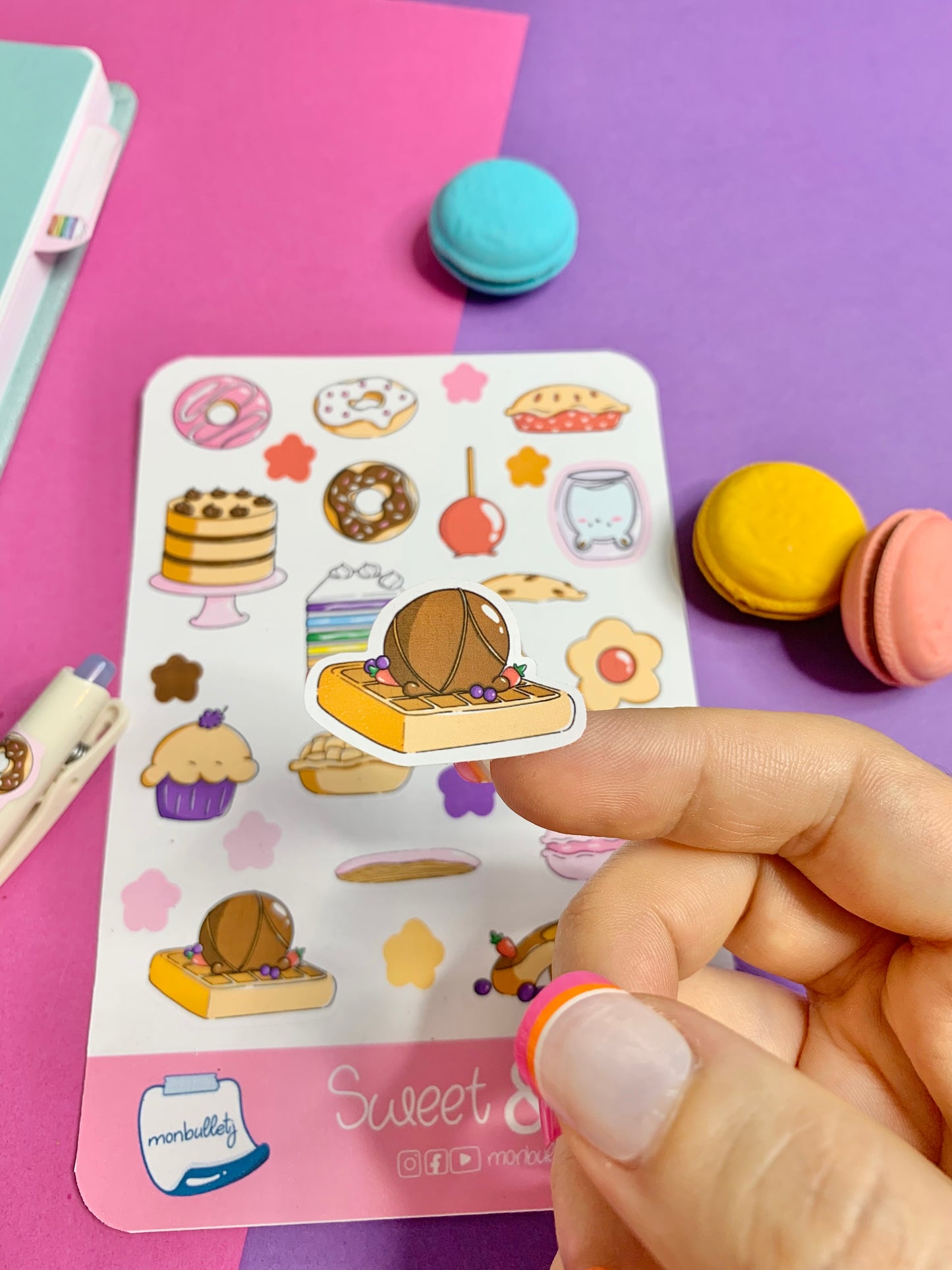 Feuille d’autocollants / stickers Sweet & Hot