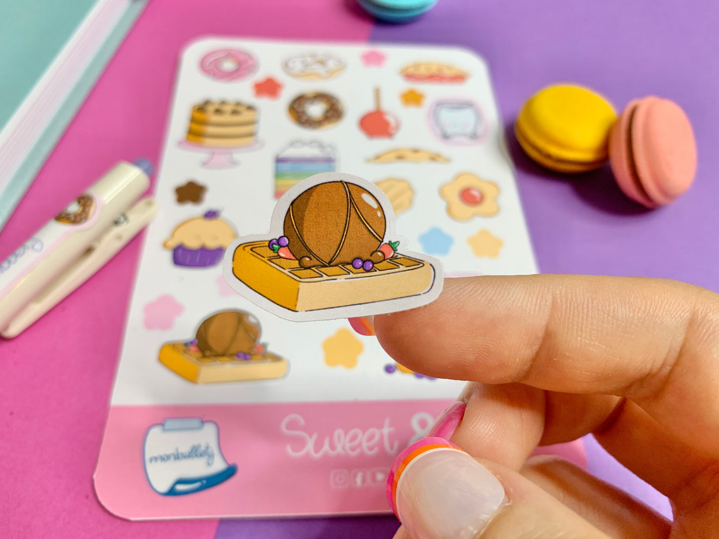 Feuille d’autocollants / stickers Sweet & Hot