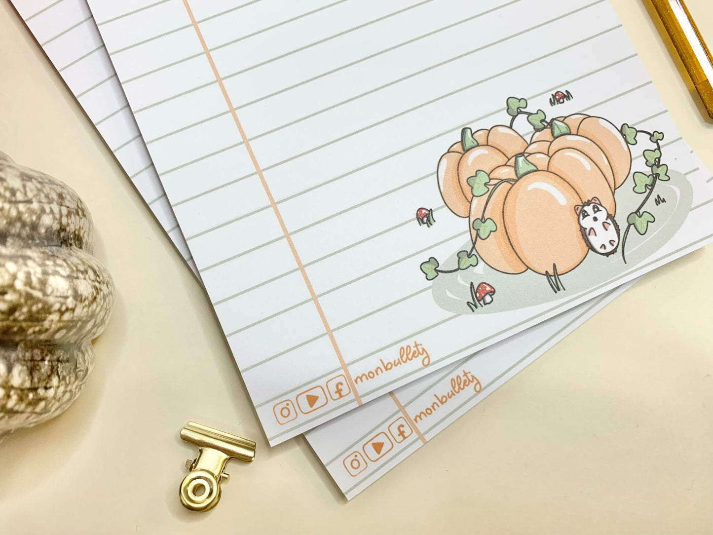 Bloc-notes citrouilles