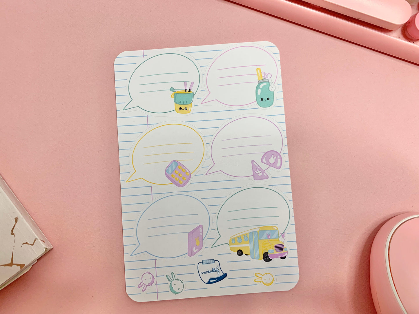 Etiquettes mat école/classe/université ( bullet ,journaling , déco , scrap , …etc)
