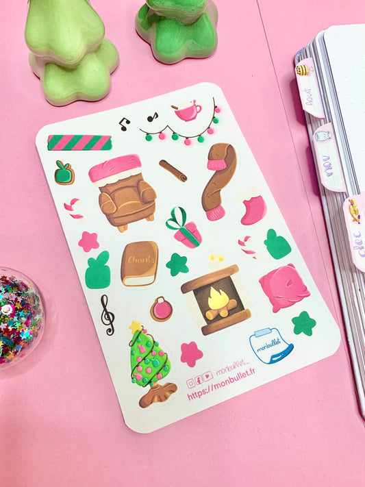 Feuille d’autocollants / stickers mat Git’s dailie( bullet ,journaling , déco , scrap , …etc)