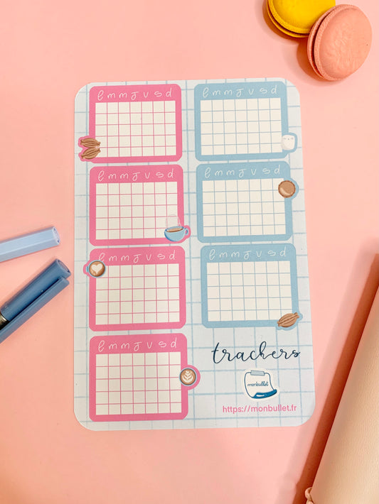 Calendrier non daté mat « It’s marshy hot » ( bullet ,journaling , déco , scrap , …etc)