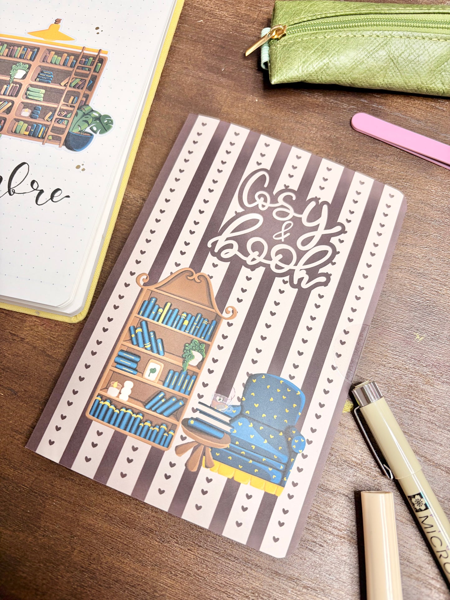 Kit d’autocollants  « Cosy and book » pour faire un mois de bullet rapidement( bullet ,journaling , déco , scrap , …etc)