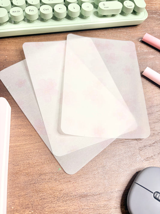 Feuille de scrapbooking / journaling transparente « Sakura & Corndog » ( bullet ,journaling , déco , scrap , …etc) (Copie)