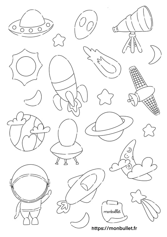 Feuille de coloriage « Space »