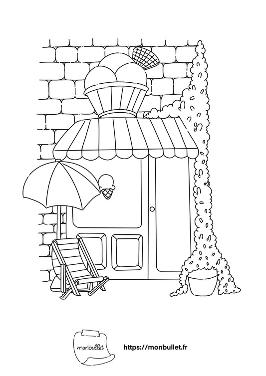 Feuille de coloriage « Dreamy ice cream »
