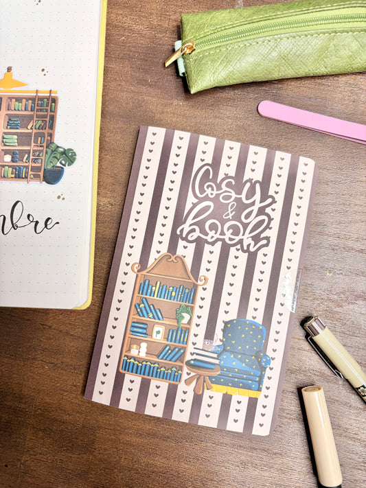 Kit d’autocollants  « Cosy and book » pour faire un mois de bullet rapidement( bullet ,journaling , déco , scrap , …etc)