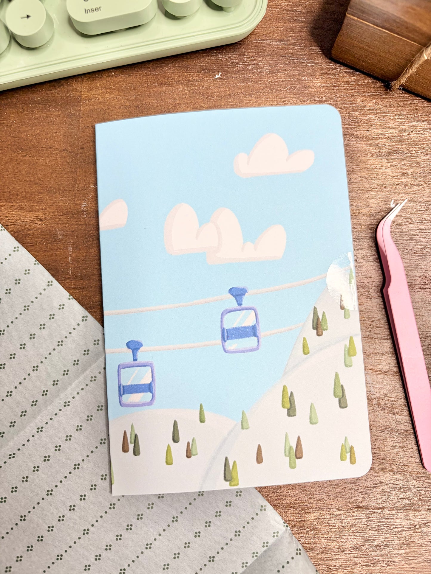 Kit d’autocollants  « Ski » pour faire un mois de bullet rapidement( bullet ,journaling , déco , scrap , …etc)