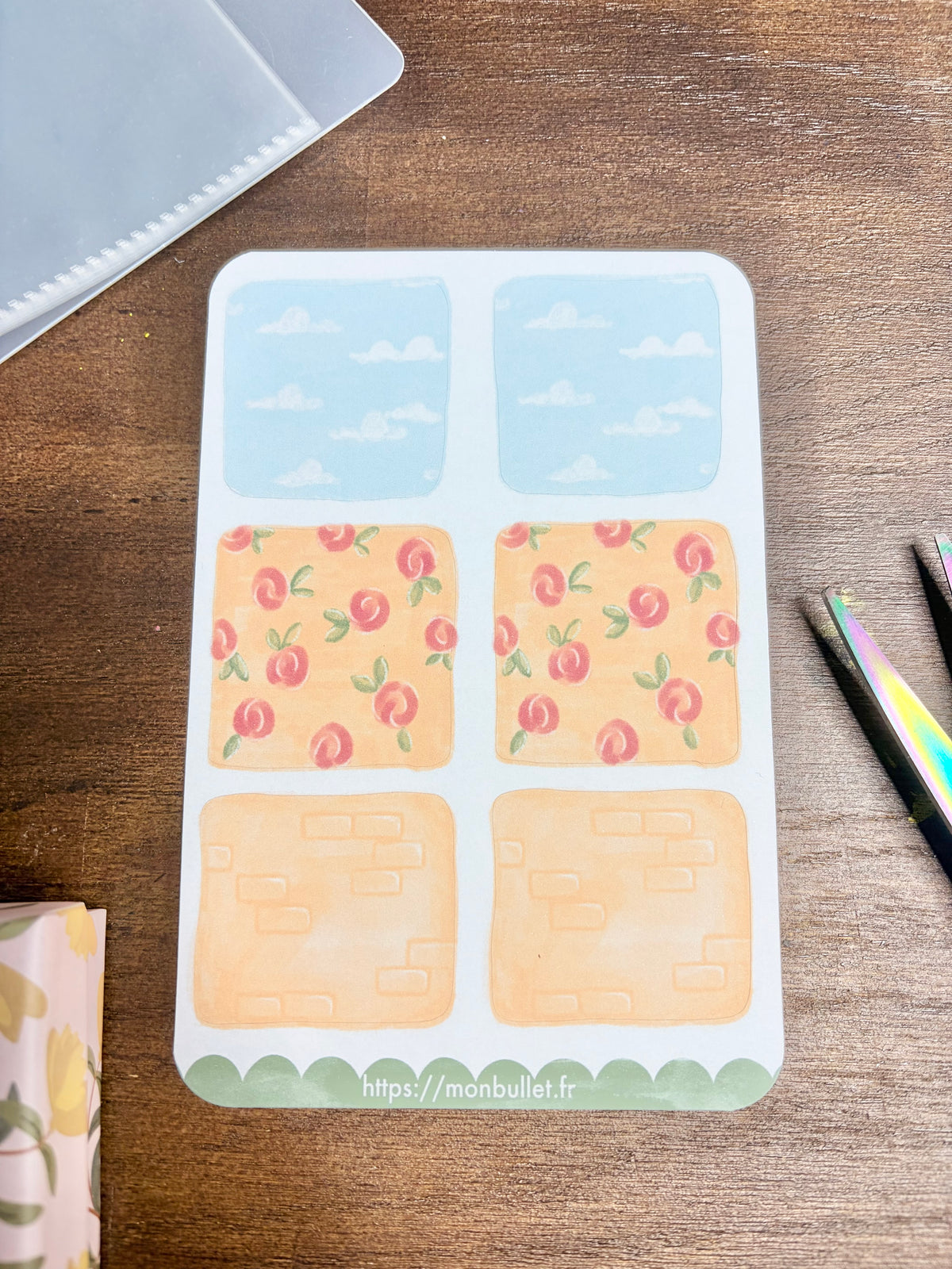 Feuille d’autocollants / stickers mat fonds « Londres » ( bullet ,journaling , déco , scrap , …etc)