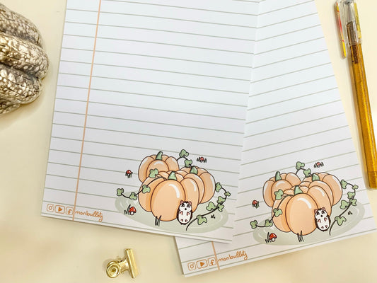 Bloc-notes citrouilles