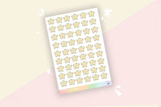Feuille d’autocollants / stickers étoiles