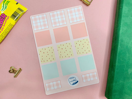 Feuille d’autocollants / stickers mat pour planner ( bullet ,journaling , déco , scrap , …etc)