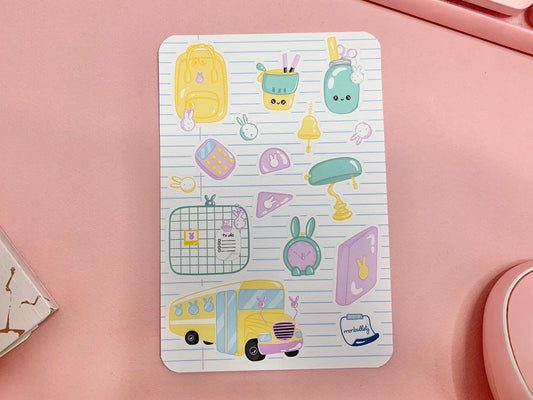 Feuille d’autocollants / stickers mat école/classe/université ( bullet ,journaling , déco , scrap , …etc)