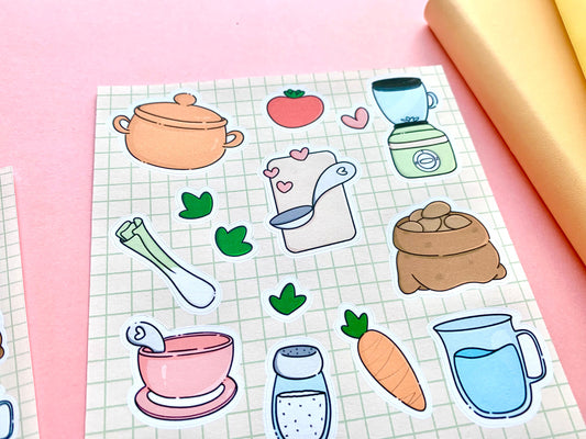 Feuille d’autocollants / stickers Peel’s season