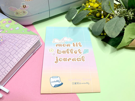 Kit d’autocollants  mat sous le thème du printemps/été pour faire un mois de bullet rapidement( bullet ,journaling , déco , scrap , …etc)